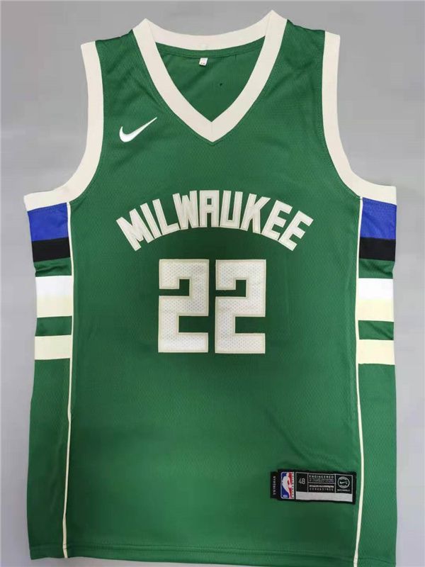 Men Milwaukee Bucks #22 Middleton Green 2021 Nike Game NBA Jersey